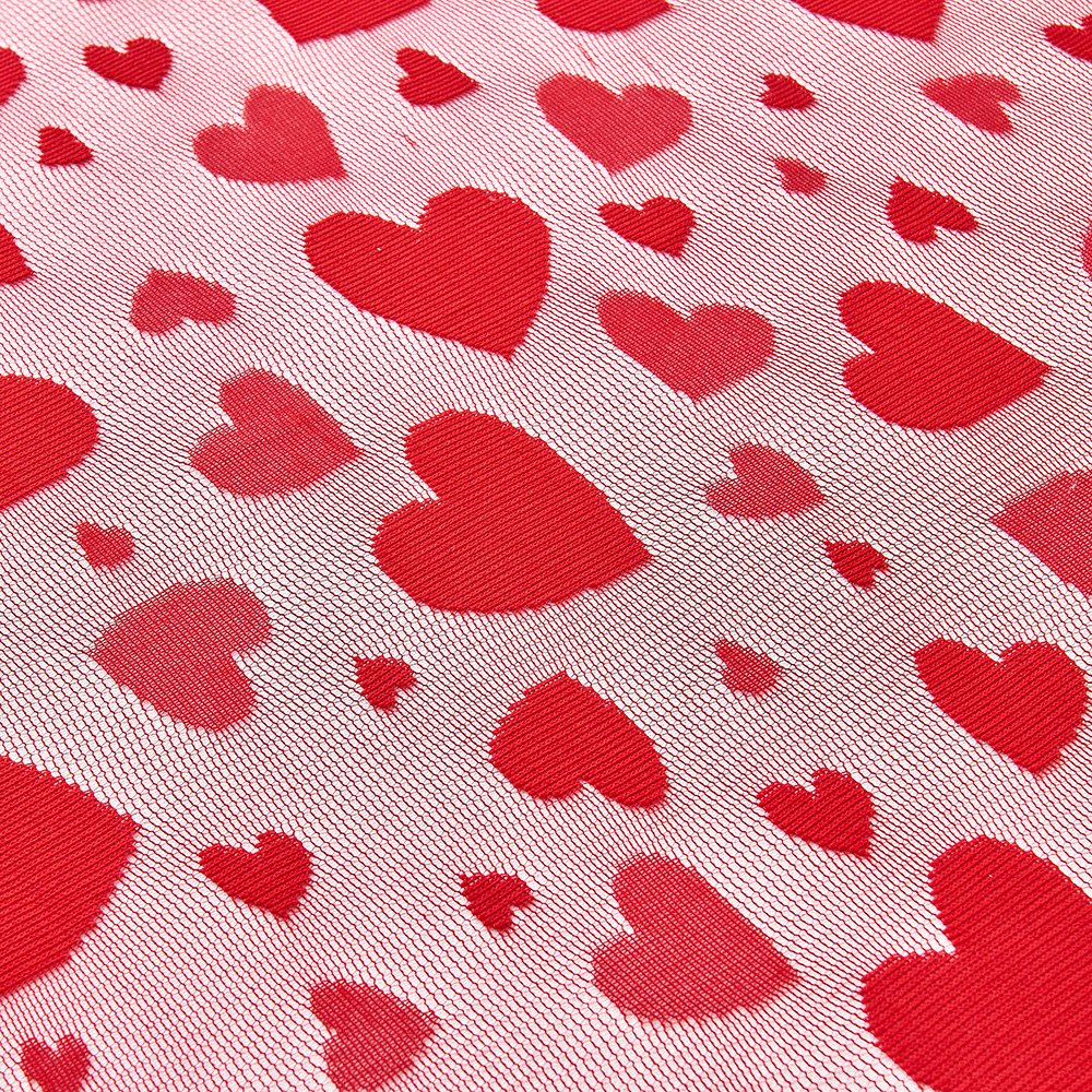 Nuevo amor Día de San Valentín tela de mesa rectangular table bandera de encaje conjunto de almohadillas rojo estilo europeo y americano decoración de la fiesta