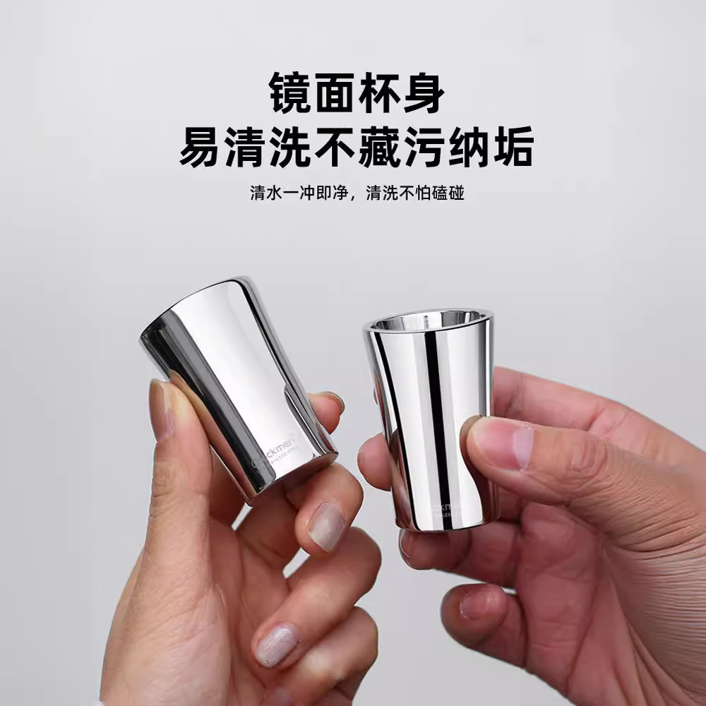 [Alemania] grosor 316 tazas de vino de acero inoxidable tazas de vino ligeras de lujo de alta gama dos tazas de vino pequeñas