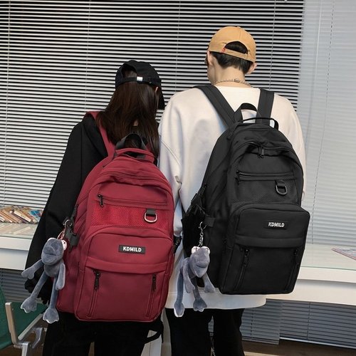 School bag male ins Korean version Harajuku ulzzang female high school student versatile large capacity multi-layer backpack backpack