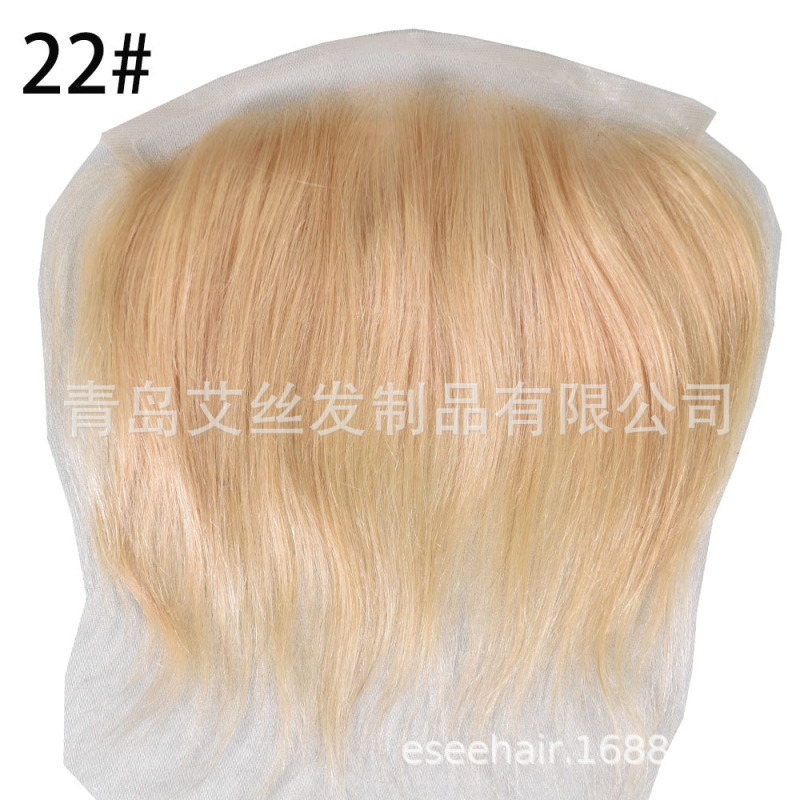 透明网蕾丝发际线自然真人发lacehairline4X18Cm现货手织真人发|undefined