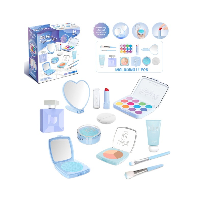 Seleccione estrictamente niñas transfronterizas niños simulación de maquillaje princesa maquillaje lápiz labial uñas juego de juguetes (no)