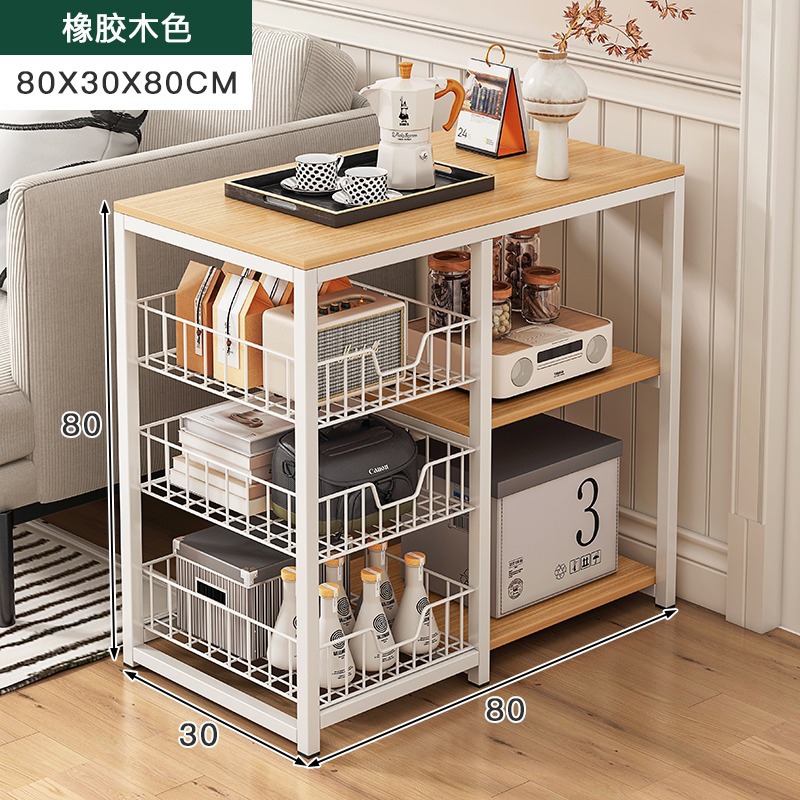 Armario de té en la sala de estar, armario de té, armario de té, armario de sofá, armario lateral, mesa auxiliar moderna simple, estante de mesa pequeña