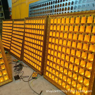 Buddhist Hall Wall-Mounted Led Lamp, Thousand Buddha Lamp, Thousand Buddha Hall Main Hall Wall-Mounted Lamp, Electronic Wall Lamp