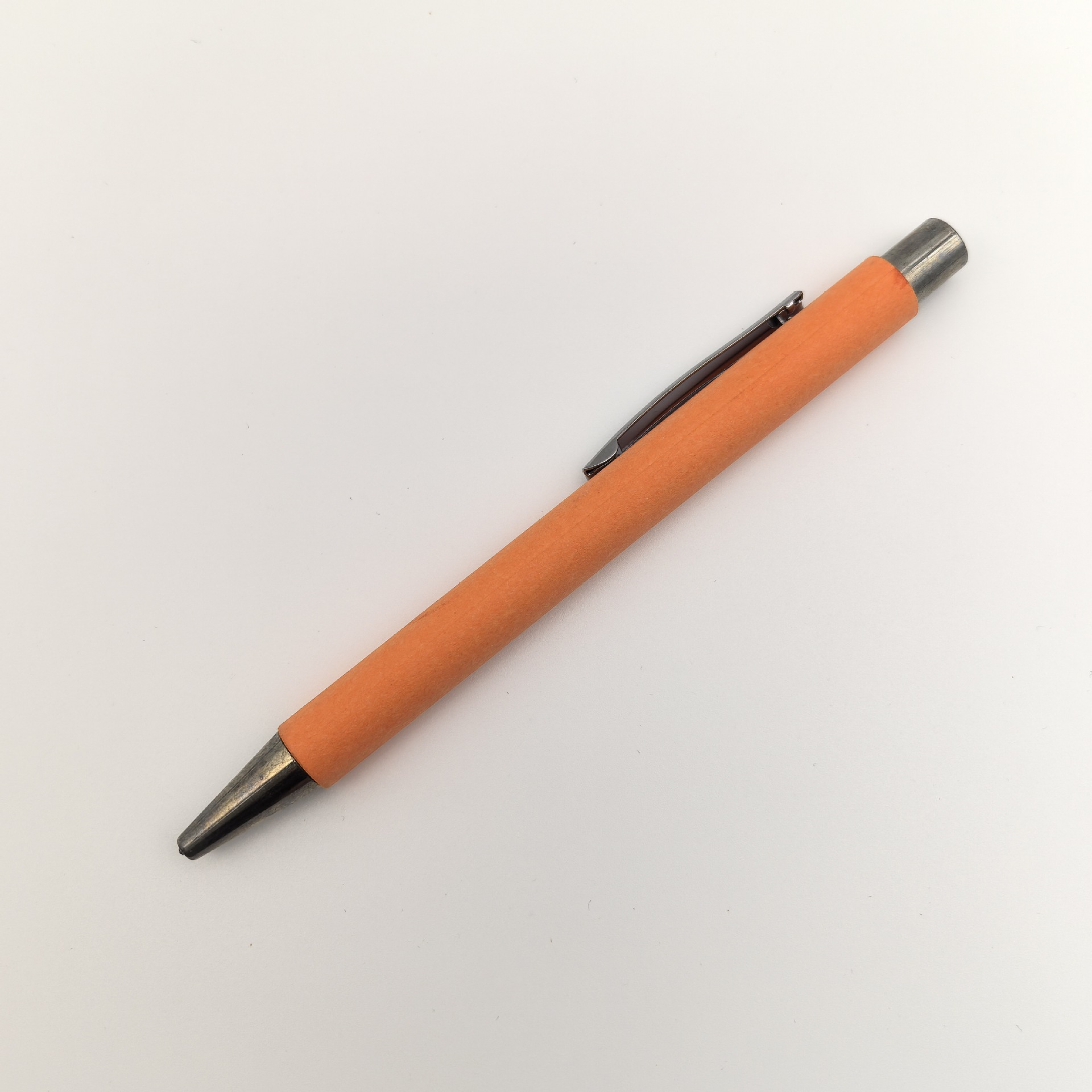 Pluma de bola de tubo de papel creativo pulsación de color ecológico imitación de plástico de plástico de plástico publicitario promoción de color personalizado