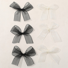 超仙純欲朦朧感輕紗網紗蝴蝶結DIY森系女生頭飾髮飾配件材料批發