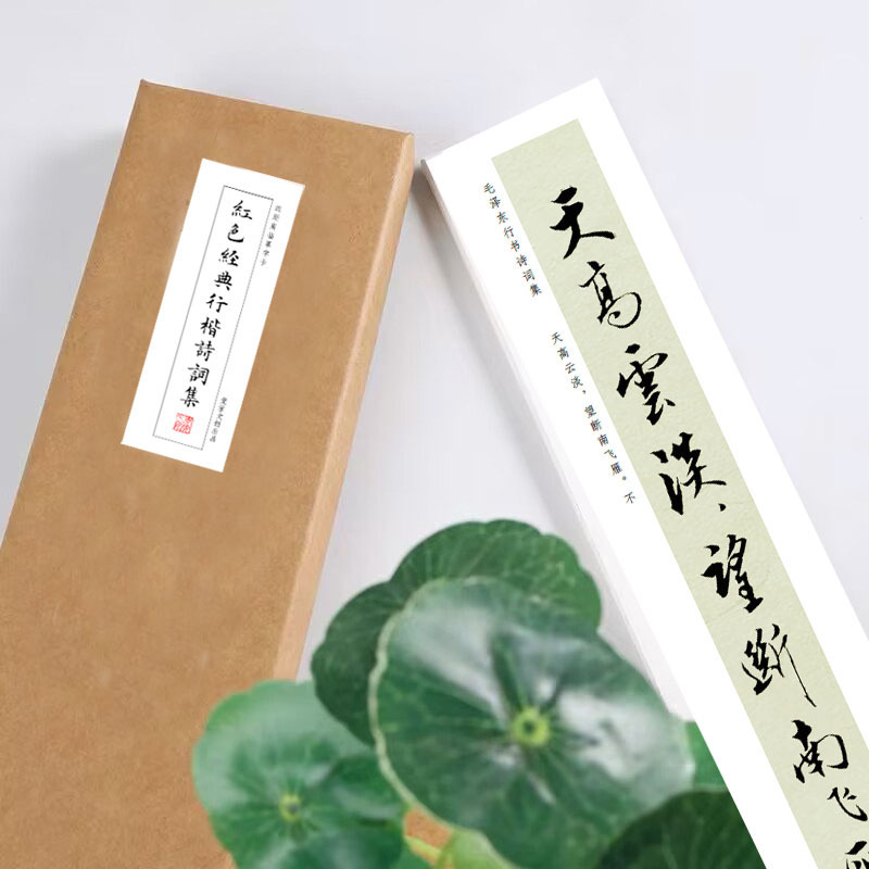 红色经典行楷近距离临摹练字卡活页春江花月夜清平乐会昌沁园春