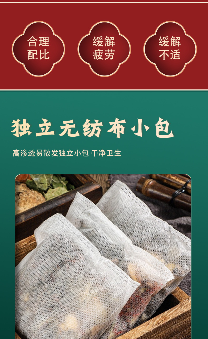 Ginger Mugwort Sichuan Pepper Foot Soak Pack Jiang Ai Hua Jiao 30 Bags Herbal Foot Bath key features