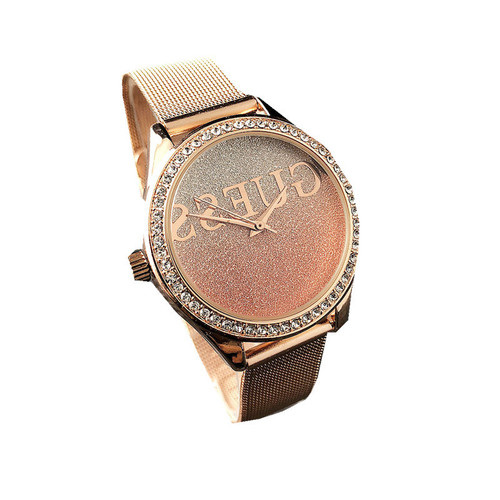 Factory price wholesale couple's watch, new fashion and simple mesh belt model, foreign trade women's diamond-encrusted trendy watch