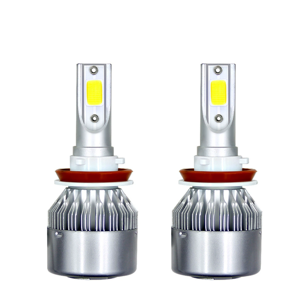 Фары автомобиля C6LED мотоциклетные фары дальний и ближний свет, фары H1H4, автомобильные светильники