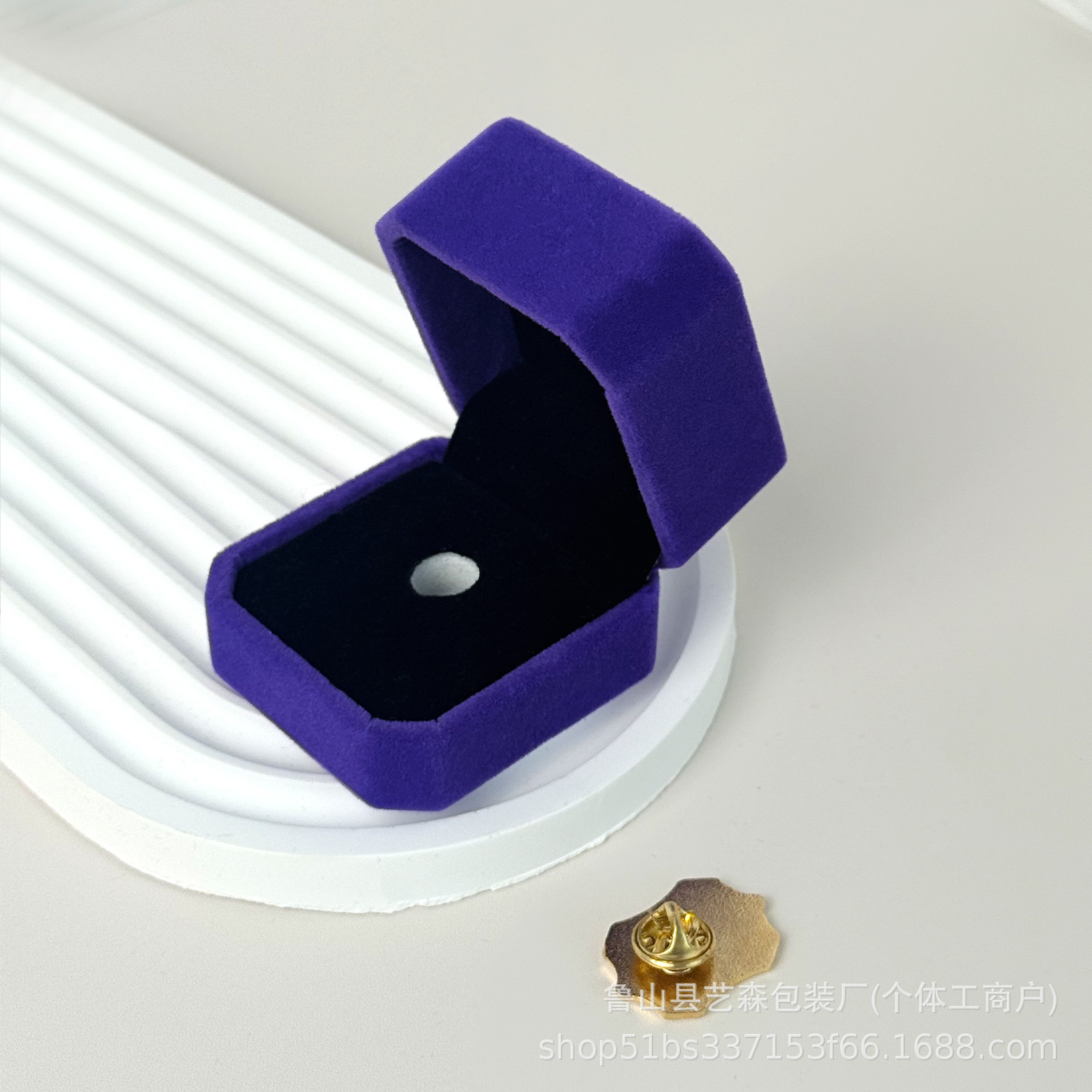 Caja de insignia de seda pequeña insignia caja de coleccion de monedas recuerdos caja de coleccion de broche de mostrador caja de exhibición se puede colocar