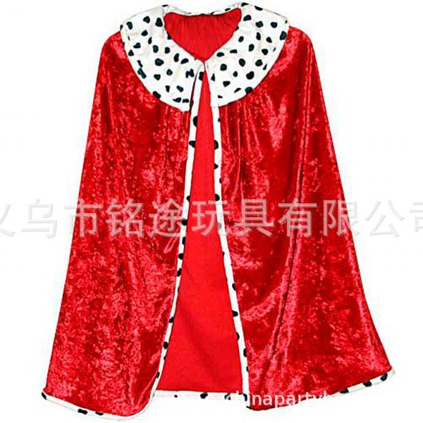 Espectáculo para adultos de Halloween, traje de vestir, sombrero de rey, terciopelo dorado, capa mágica, corona, varita, varita