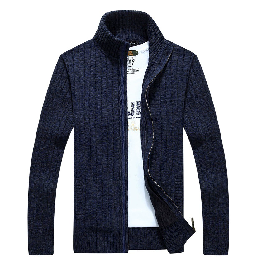 Осенне-зимний мужской утолщенный деловой Повседневный свитер Yidingsen, хлопковое пальто с воротником-стойкой, фабрика прямых волос поколения