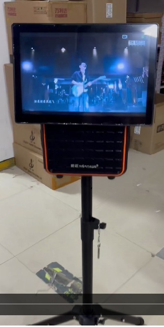 新しい Jinzheng A52 携帯電話スクリーン投影ポータブルビデオオーディオ 15inch スクリーンスクエアダンススピーカー回転可能な Jinzheng スピーカー|undefined