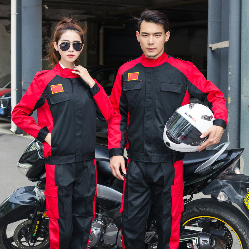 S shop car beauty work clothes set men's car repair shop car repair clothes maintenance car wash clothes tooling wholesale