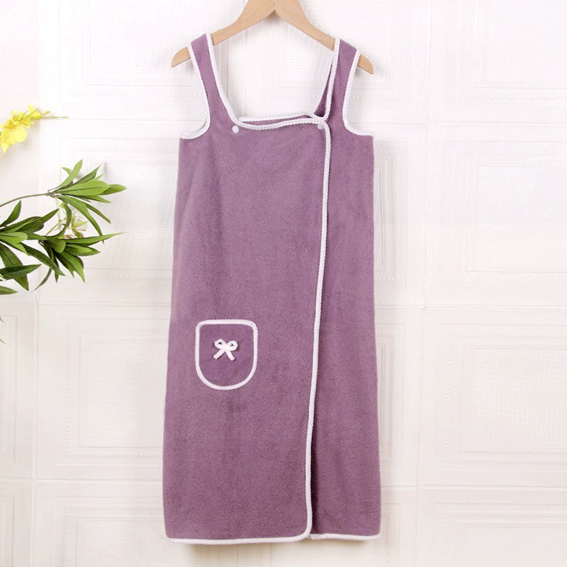 Coral velvet skirt for home use, soft bath towel, vest, bathrobe, increased thickness, lifting effect, water absorbent