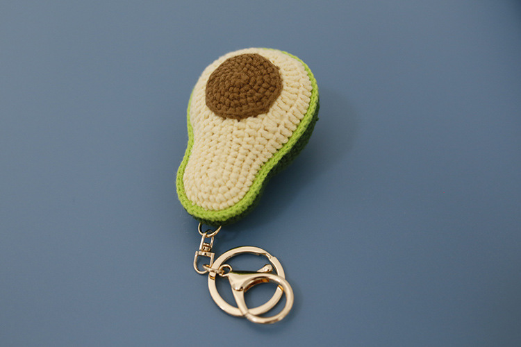 Cute Style 1 Piece Cute Avocado Yarn Women's Bag Pendant Keychain