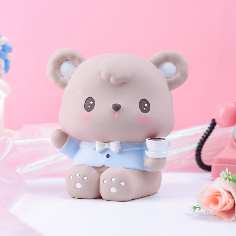 Emocional capabala alcancía vinilo durable alcancía regalo para niños decoración de escritorio entrega de una sola pieza