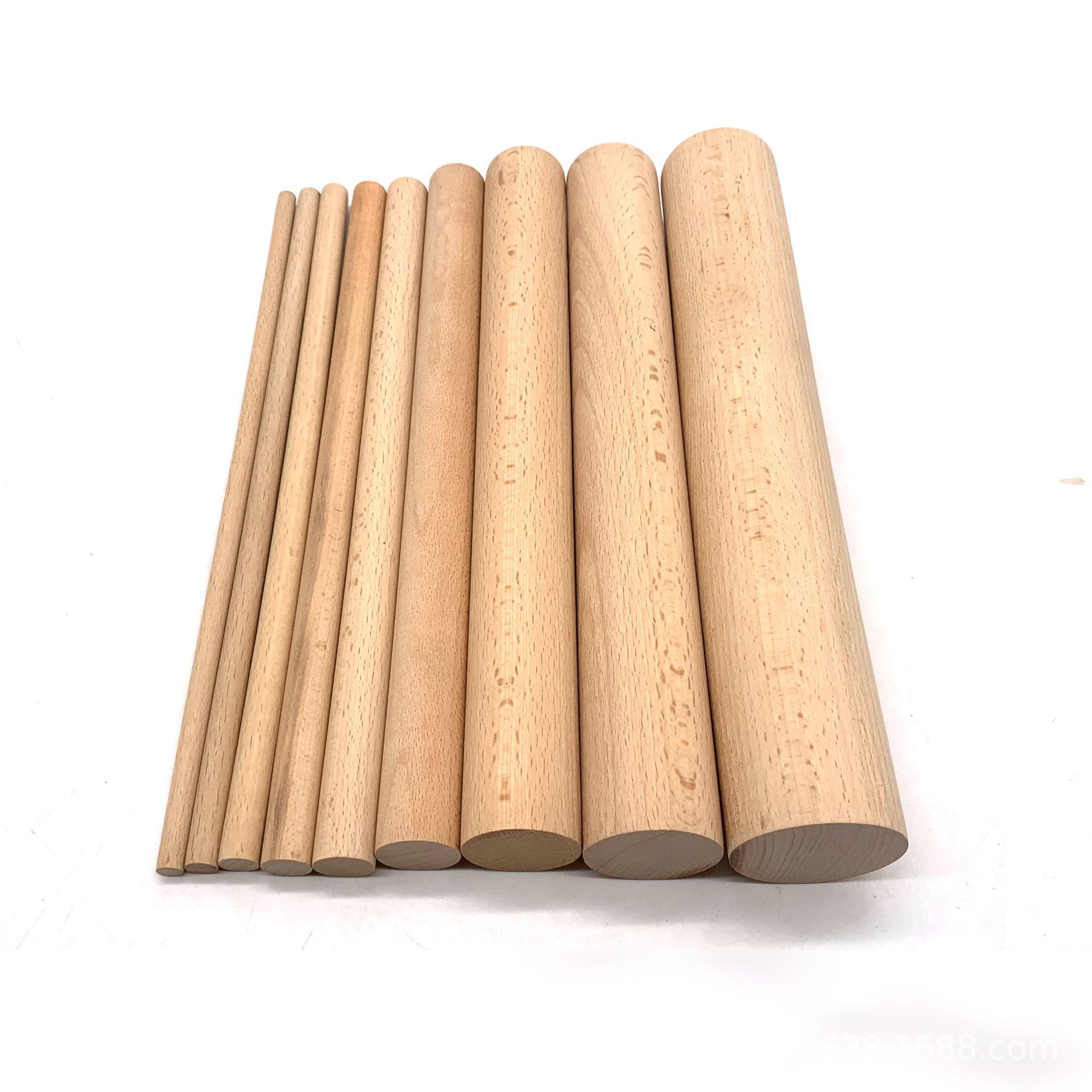 厂家直供榉木圆棒圆木棍木条 DIY小圆木棒木棍制3MM-60MM-阿里巴巴
