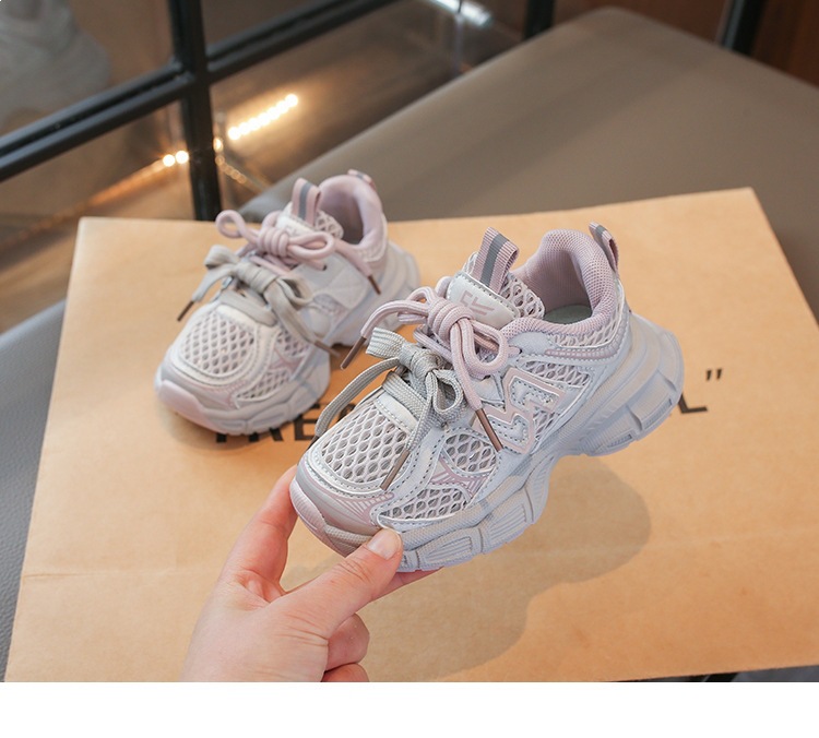 Atmungsaktive Mesh Sneakers Für Mädchen Modische Dad Schuhe_voghion.com