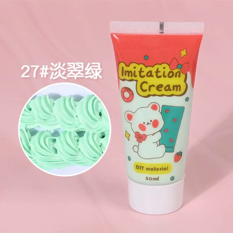 Крем‑паста (cream clay) 50 г для DIY, мягкая антифризная имитационная паста для декора чехлов