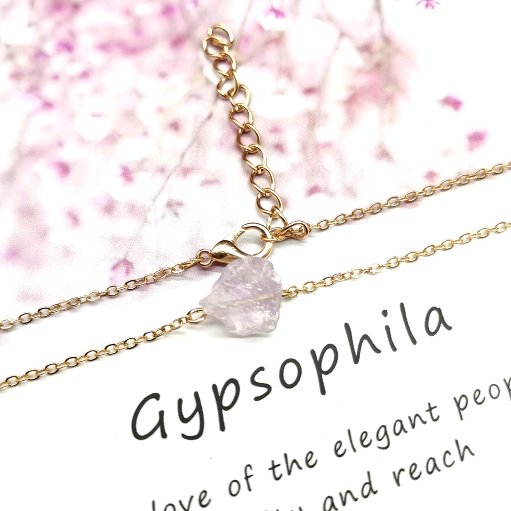 Fashion Geometric Agate Plating Natural Stone Necklace 1 Piece