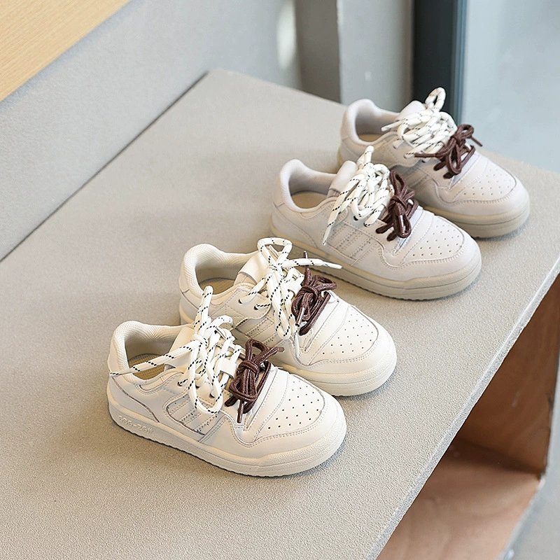 2025 новая детская кроссовка для мальчиков модная мягкая подошва низкая белая обувь для студентов дикая повседневная спортивная обувь