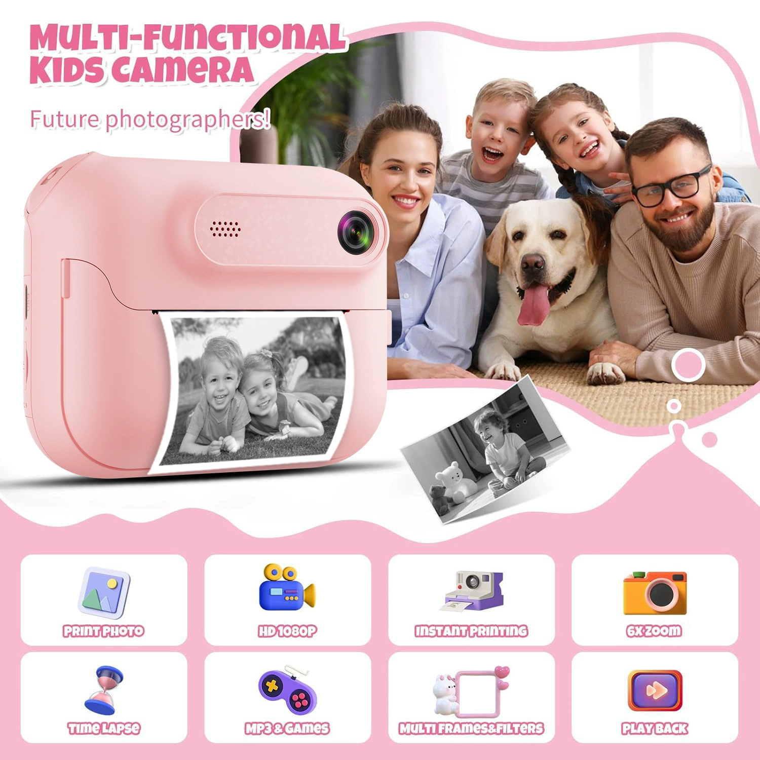 Polaroid, цифровая камера, мультяшная игрушка для фотосессий, новая коллекция