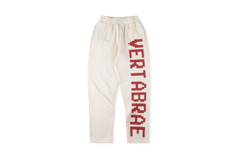 跨境外贸男女明星同款Vertabrae sweatpants镶钻立体字休闲长裤|undefined