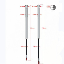山地自行车前叉雪地叉油泵 肩控线控阻尼杆油棒铝合金油压杆前叉