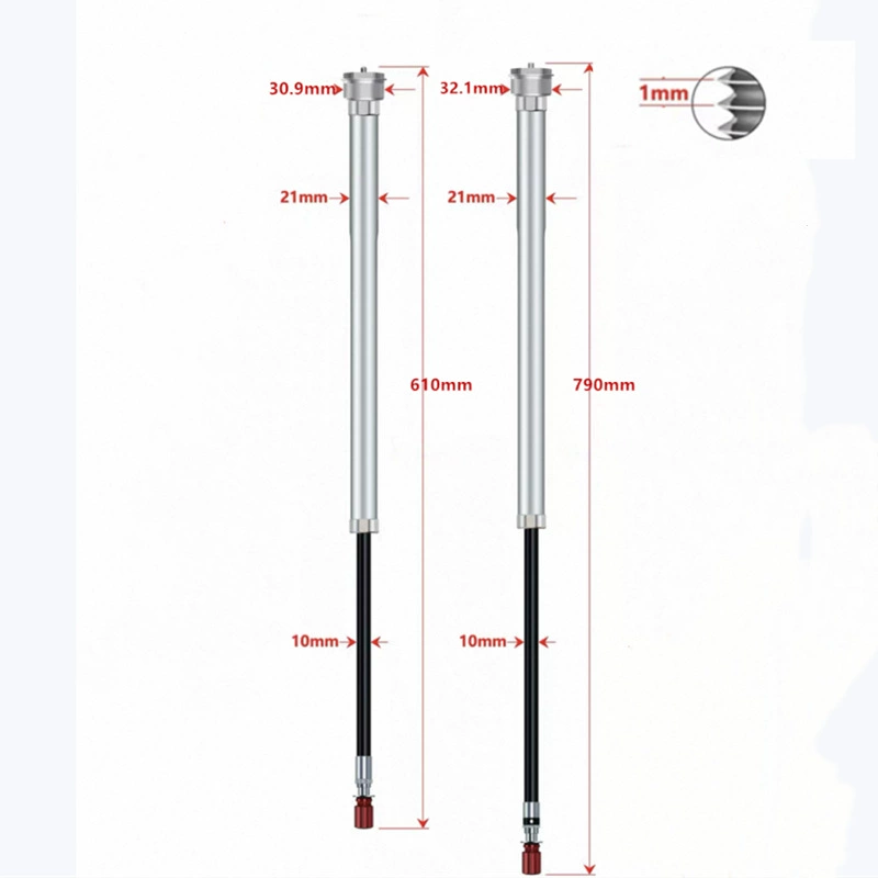 Передняя вилка горного велосипеда Снежная вилка масляный насос плечевой провод управления демпфирующим стержнем масляный стержень из алюминиевого сплава масляный стержень передняя вилка
