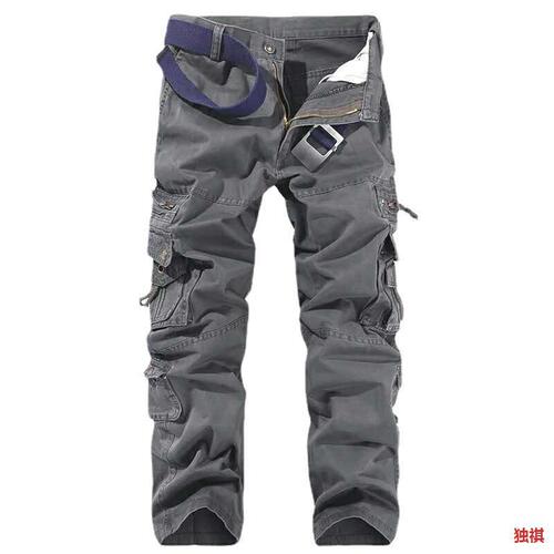 Commonly available, independent station, large size, men's multi-pocket washed camouflage pants, military overalls, sweatpants,