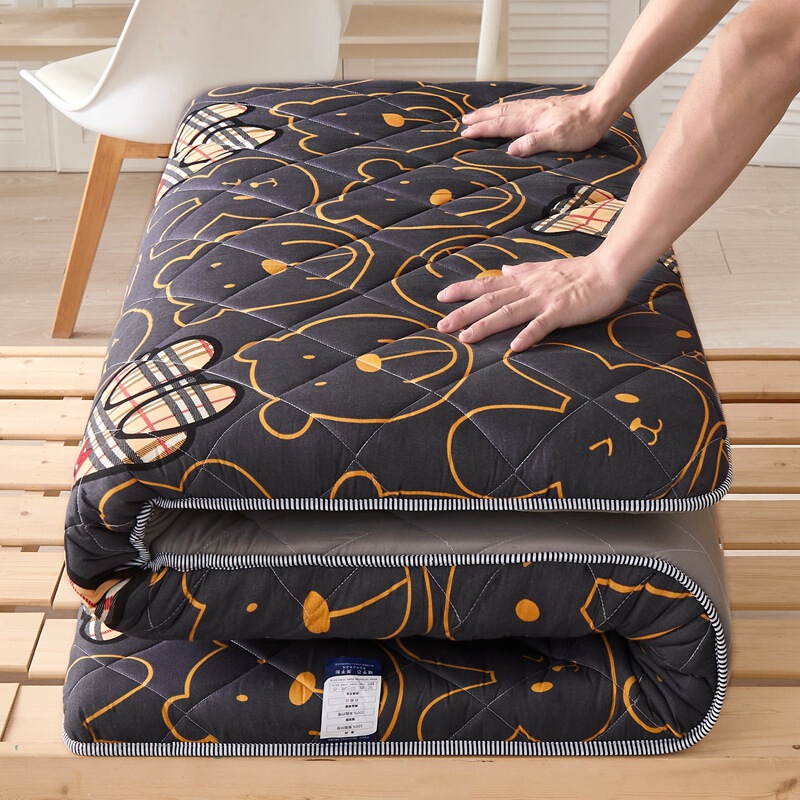 Factory wholesale sanding mattress thickened skin-friendly cotton student single double dormitory bed mattress foldable non-slip sleeping mat