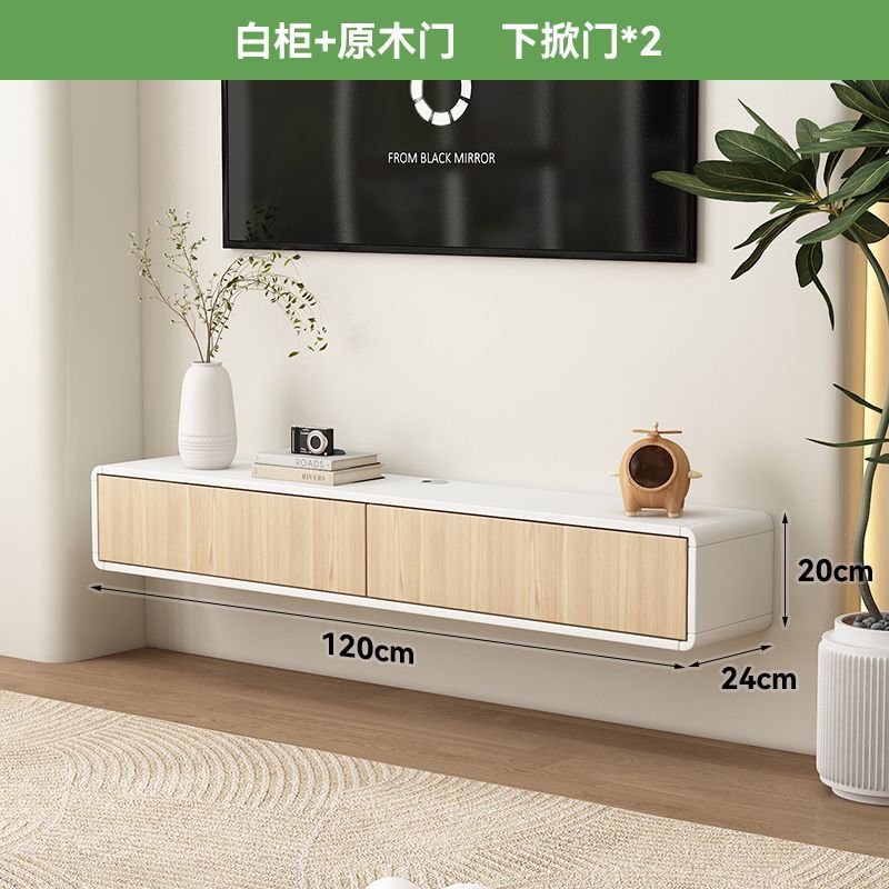 唯格家北欧实木悬空电视柜客厅卧室挂墙简约超窄悬浮超薄电视柜|undefined