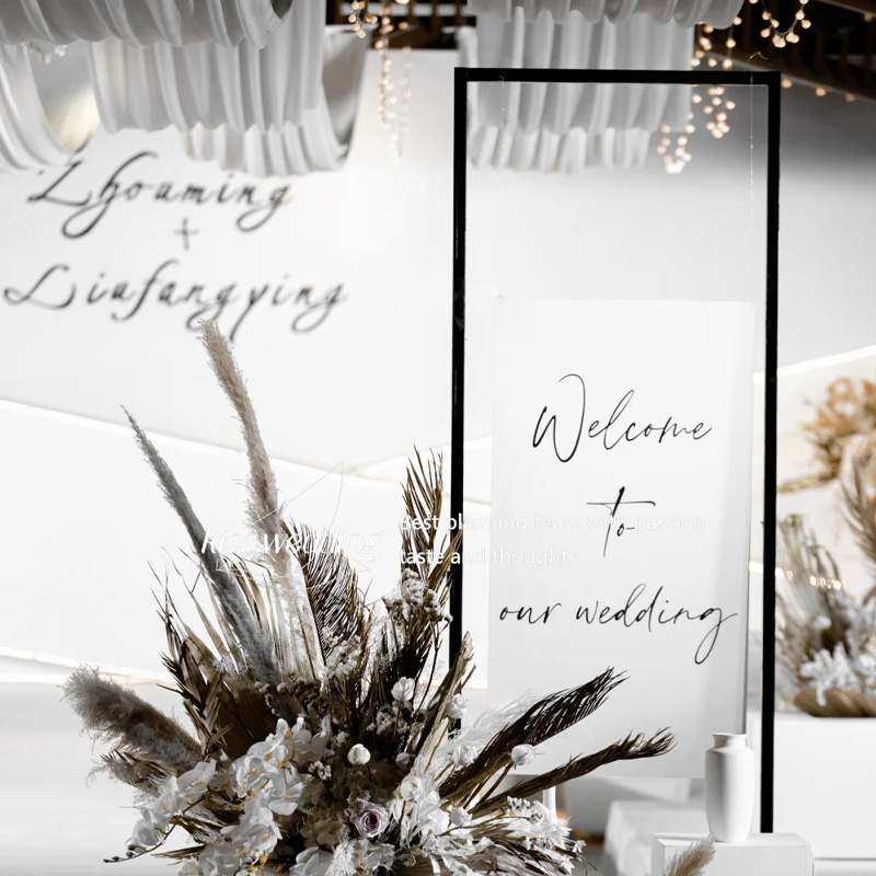 批發婚慶新款鐵藝屏風長方框婚禮舞台裝飾背景架幾何方框拱門架子