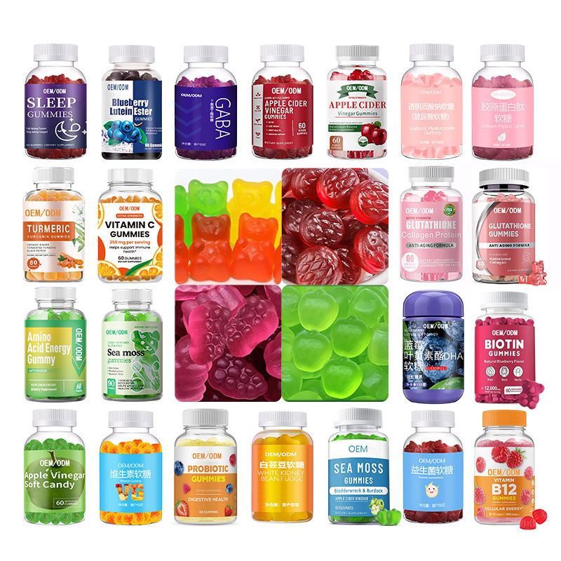 In-Stock Cross-Border Fruit Gummies, Seaweed Gummies, Probiotic Vitamin Gummies, Dietary Supplements, Oem In-Stock Cross-Border Fruit Gummies, Seaweed Gummies, Probiotic Vitamin Gummies, Dietary Supplements, Oem