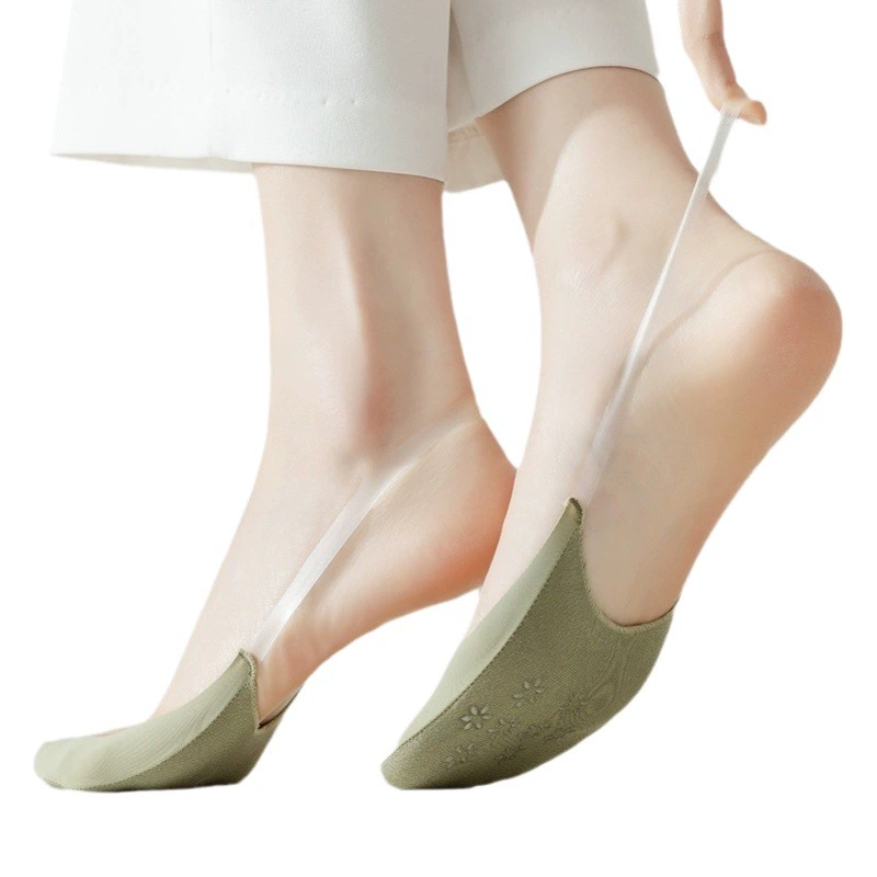 Женские летние тонкие носки-невидимки, низкие, антибактериальные, влагопоглощающие, устойчивые к запаху, для обуви на высоком каблуке.