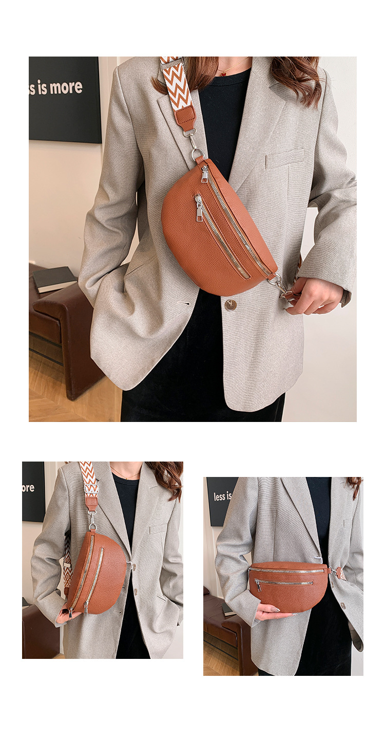 Women's Streetwear Solid Color Pu Leather Waist Bags display picture 2