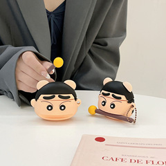 Cute Woodblock Shin-chan AirPods Pro Case 1/2 Generation Apple Bluetooth Earphone Cover AirPods 3