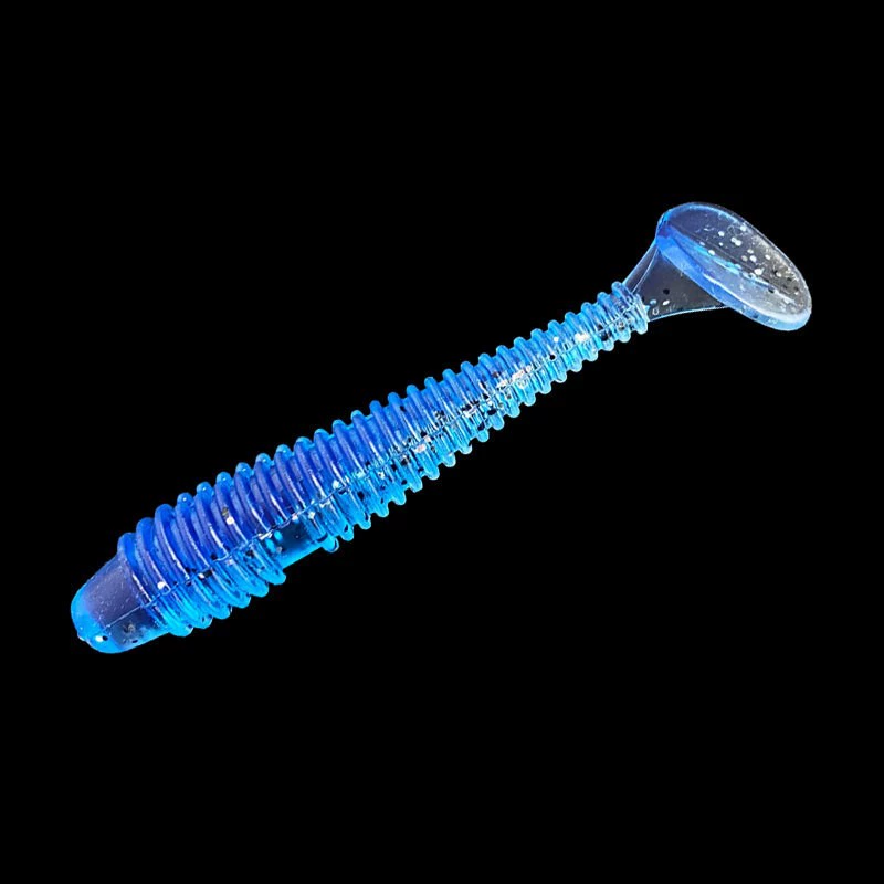 Мягкая приманка Paddle Tail (Luya) — многоцветная, имитации хвоста весла 4,5–7,5 см, различные веса