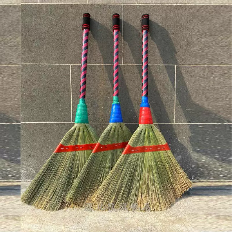 Handmade dragon beard broom, Miscarpment thickened sorghum broom, factory, school cement floor broom, non-stick spring river