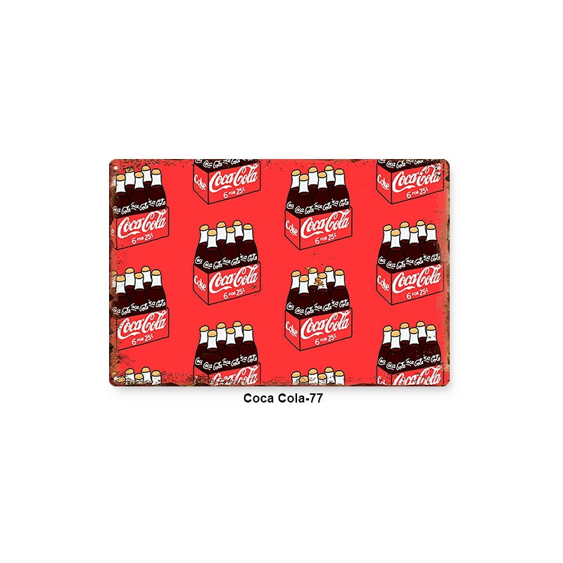 Настенная полка с изображением Coca‑Cola, винтажная поцарапанная металлическая плакат, 20×30 см
