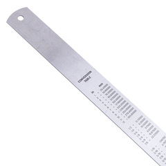 Deli Steel Ruler 50cm/100cm Steel Ruler Steel Ruler Stainless Steel 1 Meter Steel Ruler Thickened Measurement Tool