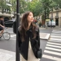 宽松翻领春秋季百搭皮衣