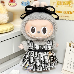 10cmベビー服 10cm ノーマルボディコットンドール服 ラブブ ラブブベビー服 小香風スカートスーツ