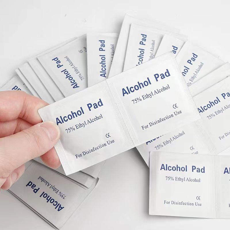 Alcohol Cotton Pads 75% Medical Wipes Small Portable Disposable Mobile Phone Tableware Sterilization and Disinfection Wipes