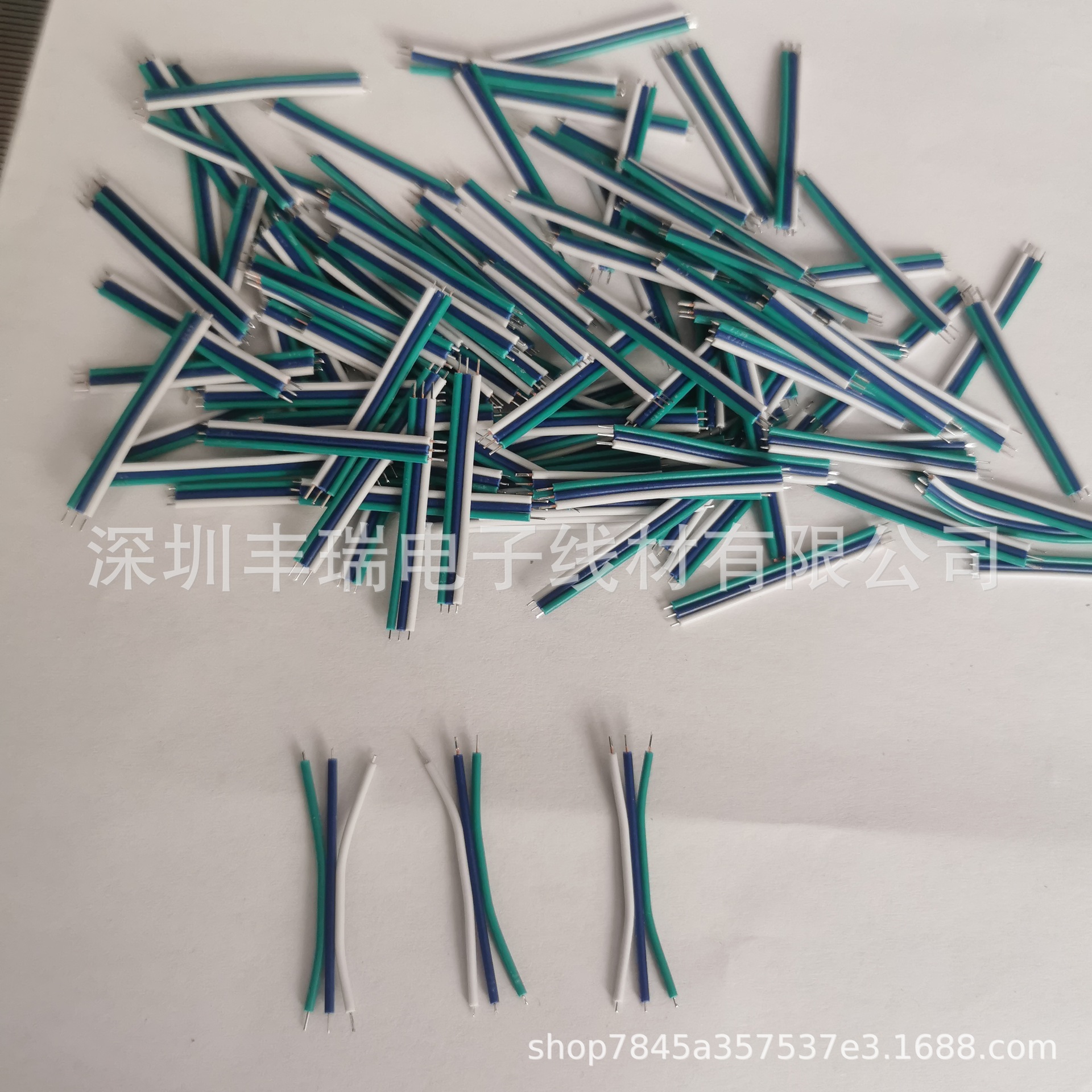 7/0.6彩排线3P0.6外径30mm电子线排线玩具线路板焊接线马达喇叭线