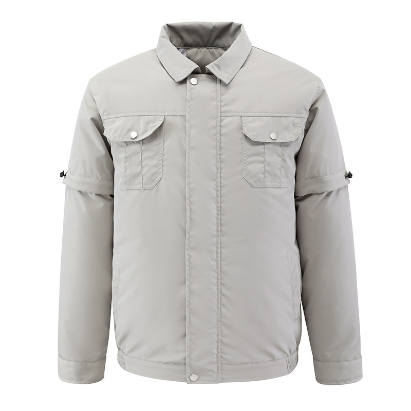 Ropa de verano aire acondicionado con ventilador mangas extraíbles ropa de ventilador ropa de trabajo dos en uno ropa de trabajo al aire libre