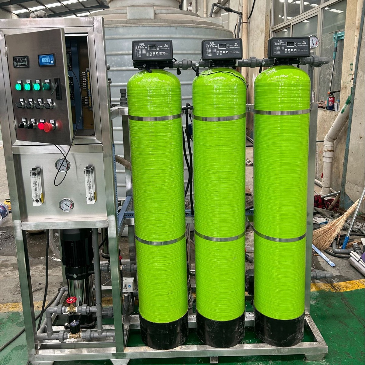 原厂定制双级反渗透设备商用水处理过滤器桶装纯净水直饮设备