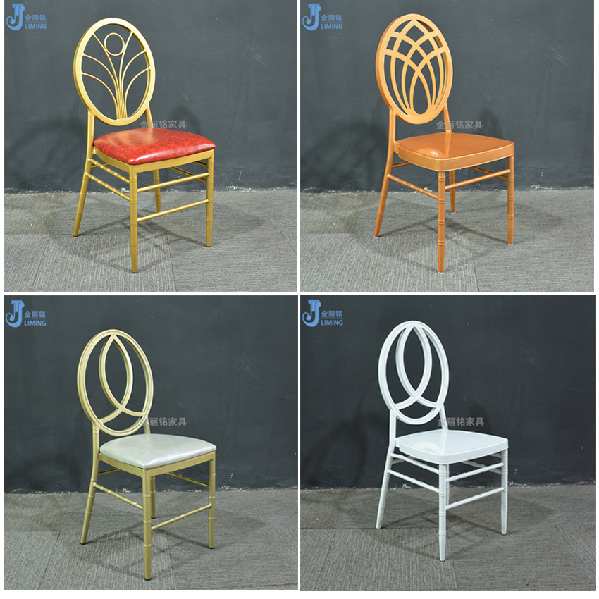 Creativo estilo ins Silla de bambú metal redondo trasero Phoenix silla restaurante occidental mesa y silla luz estilo de lujo comedor restaurante silla