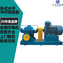 工业污循环市政供利大功率流量灌溉抽水处理卧蜗壳式S双吸中开泵